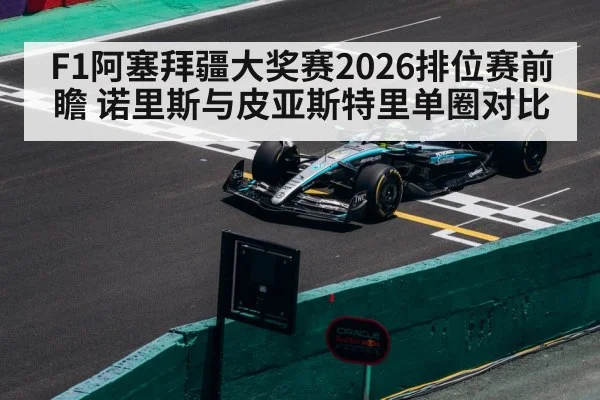 F1阿塞拜疆大奖赛2026排位赛前瞻 诺里斯与皮亚斯特里单圈对比